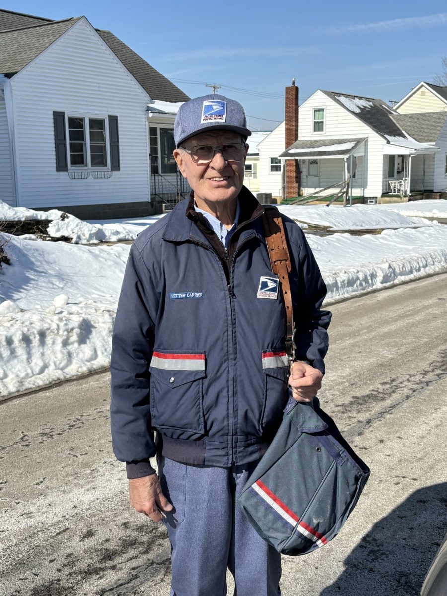 FRONT Calling it a Career in Byesville, photo of Byesville Letter Carrier Richard Carpenter